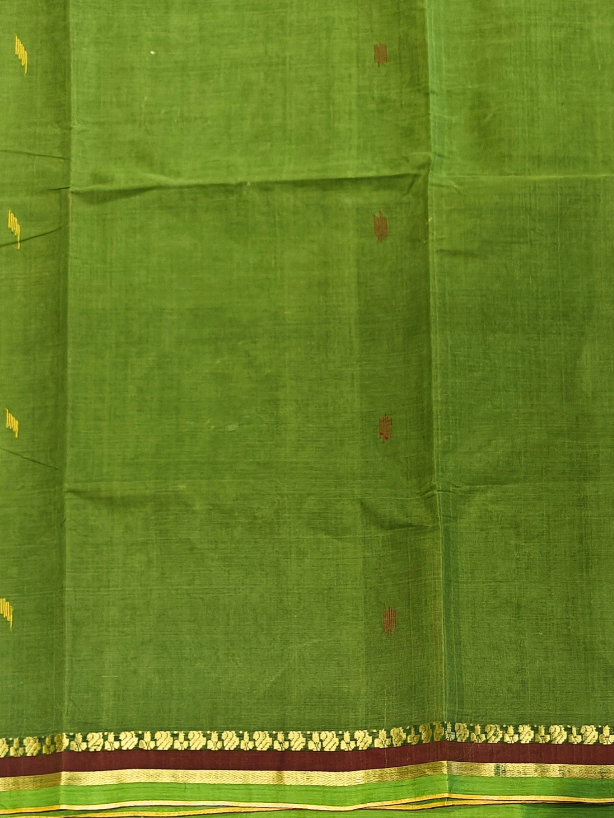 Siddhi Limegreen Dhaniakhali Saree