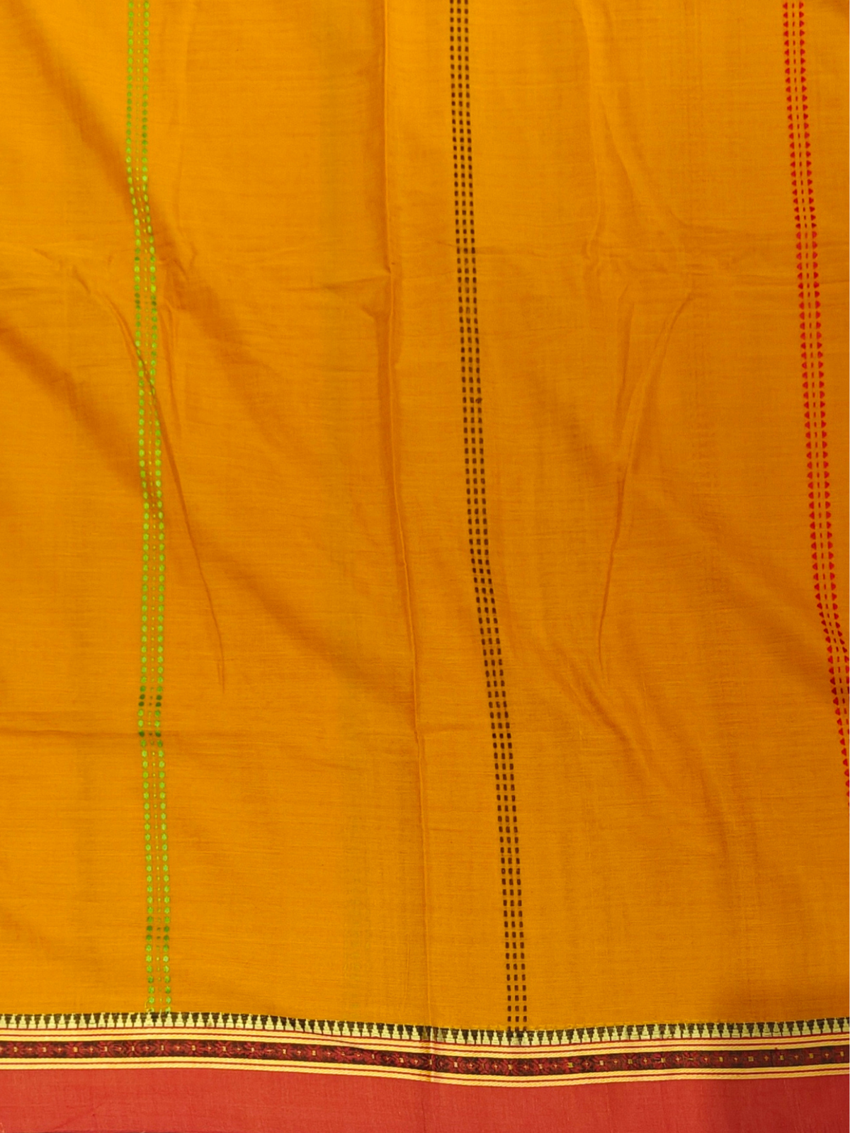 Kanaka Mustard Dhaniakhali Saree