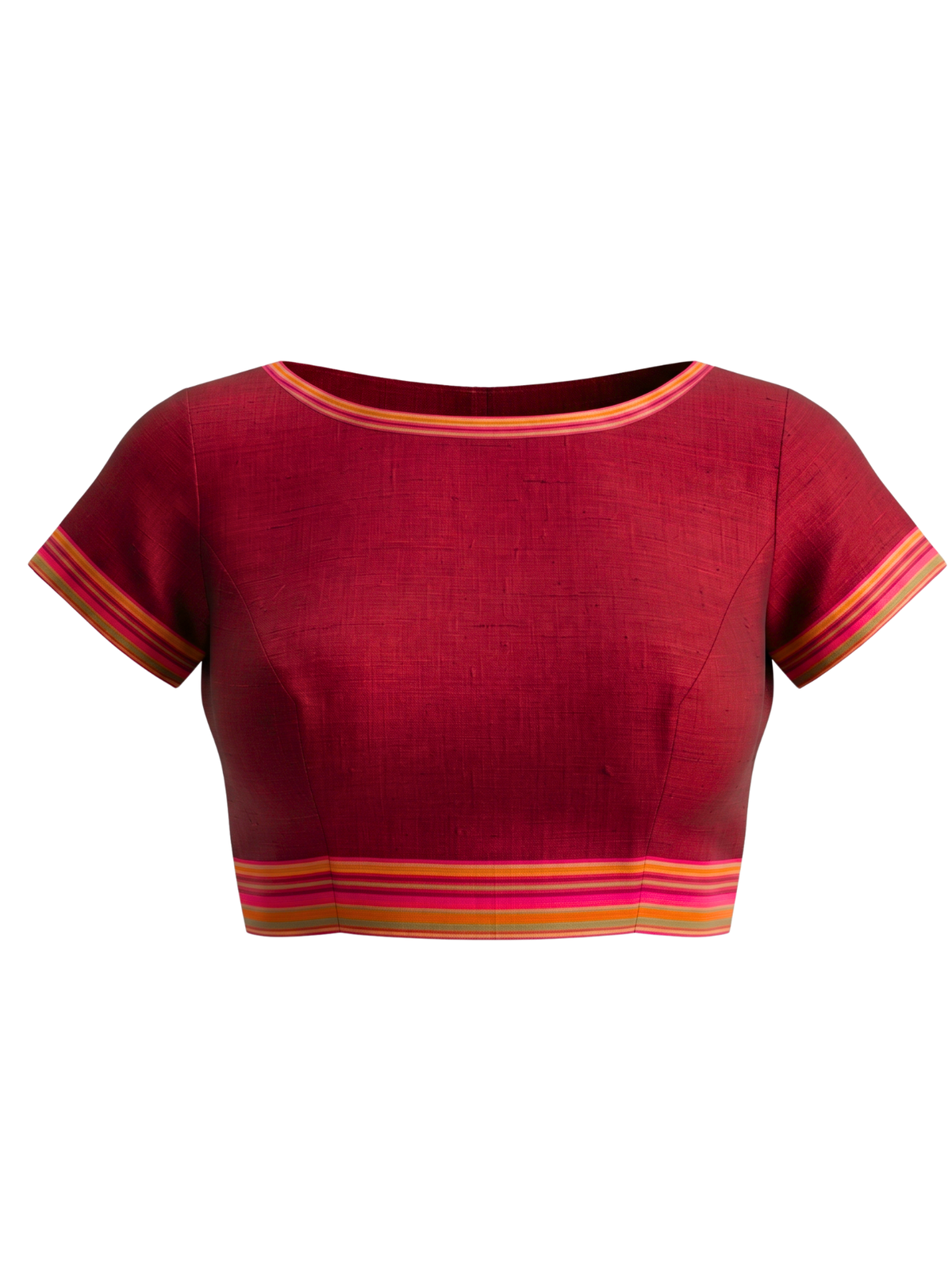 Kashi Maroon Bengal Handloom Saree