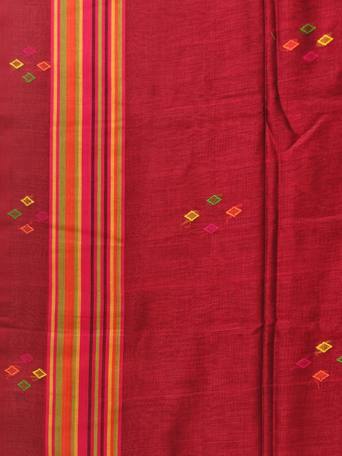 Kashi Maroon Bengal Handloom Saree