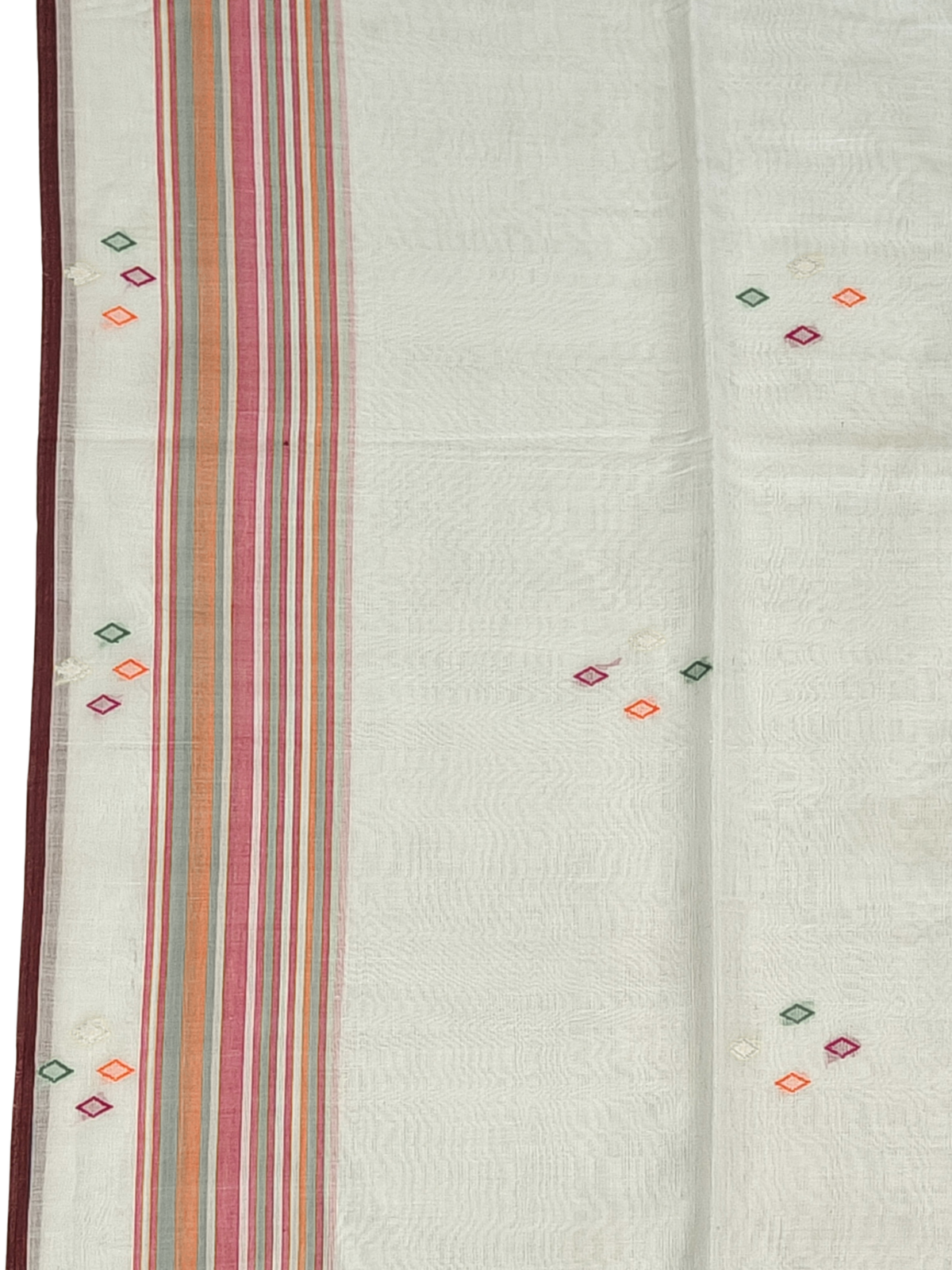 Kashi White Bengal Handloom Saree