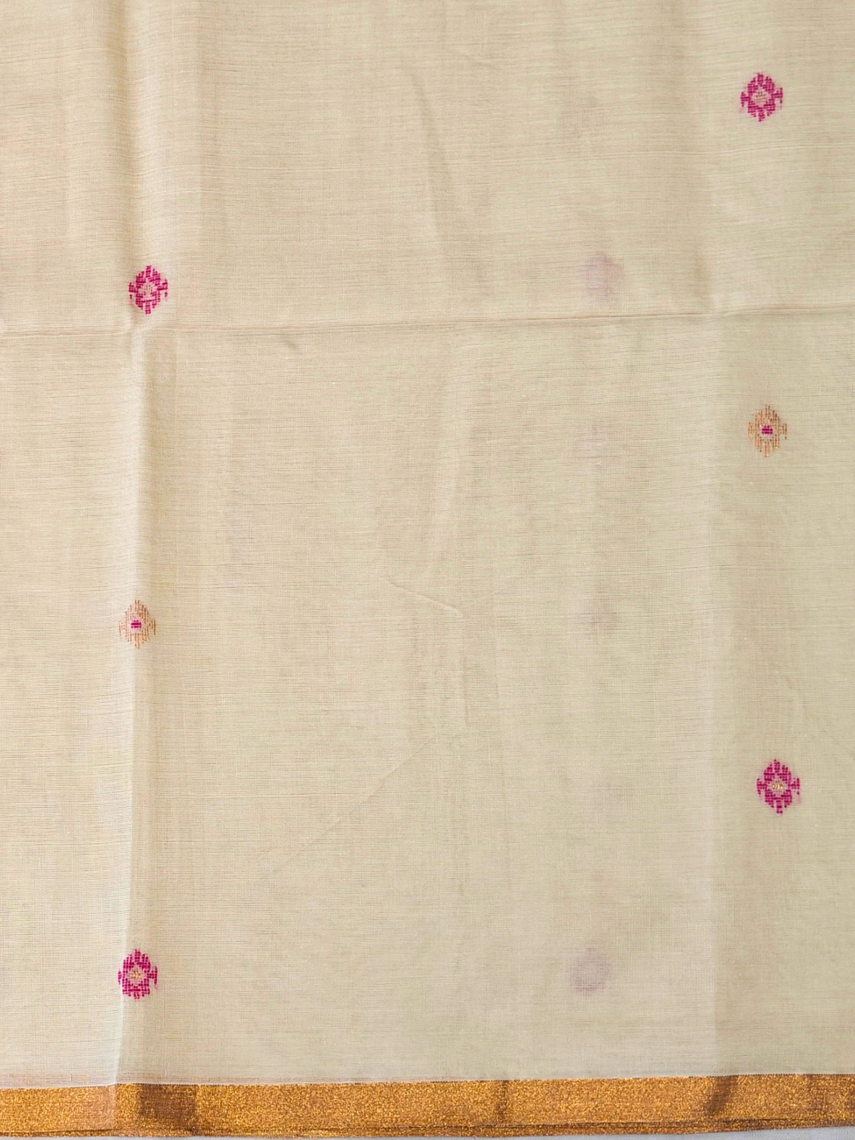 Madhura Beige Bengal Handloom Saree