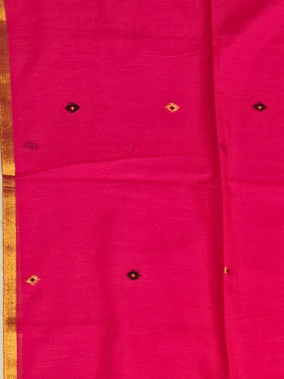 Madhura Fuchsia Bengal Handloom Saree