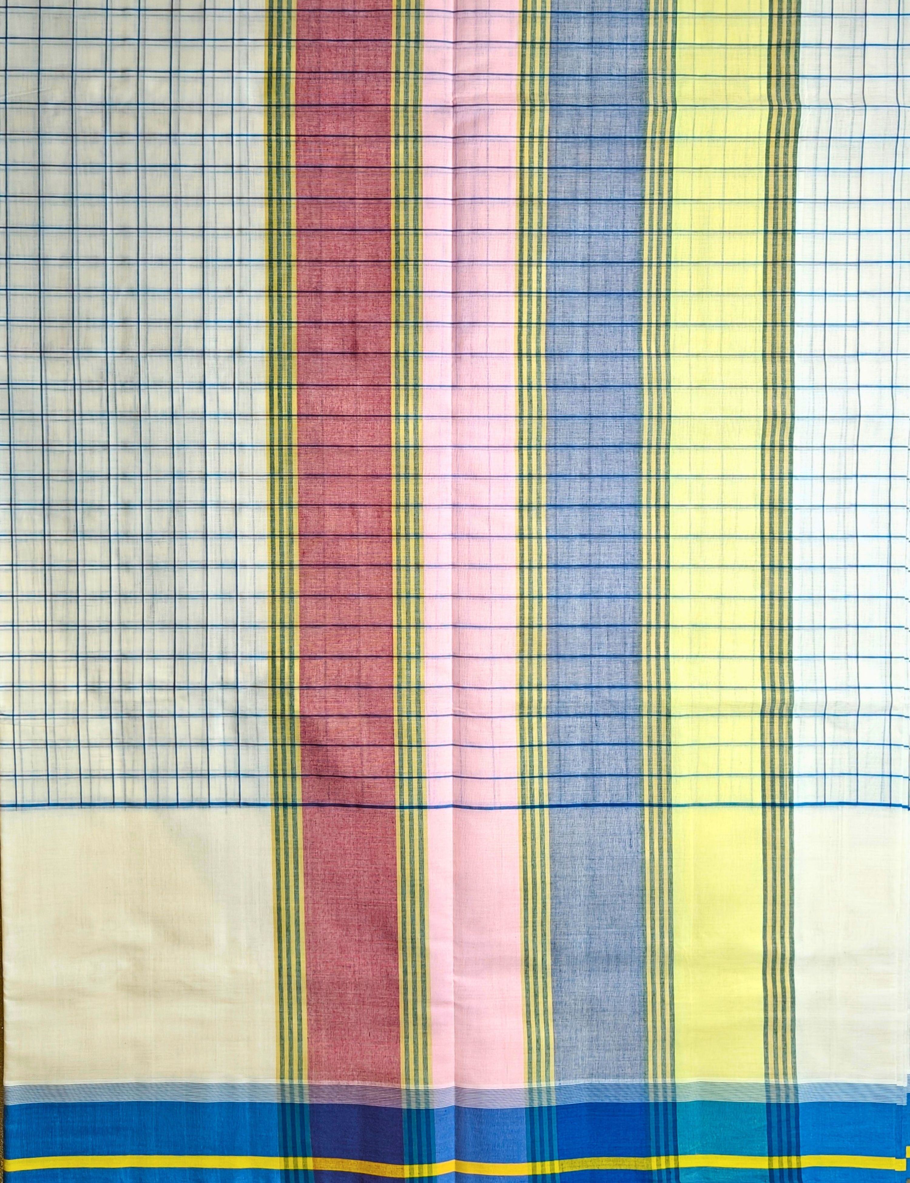 Kattam White Venkatagiri Saree